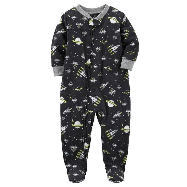 Shop Carter S Little Boys 1 Piece Space Fleece Pjs 3 Toddler 3t Overstock 19984180