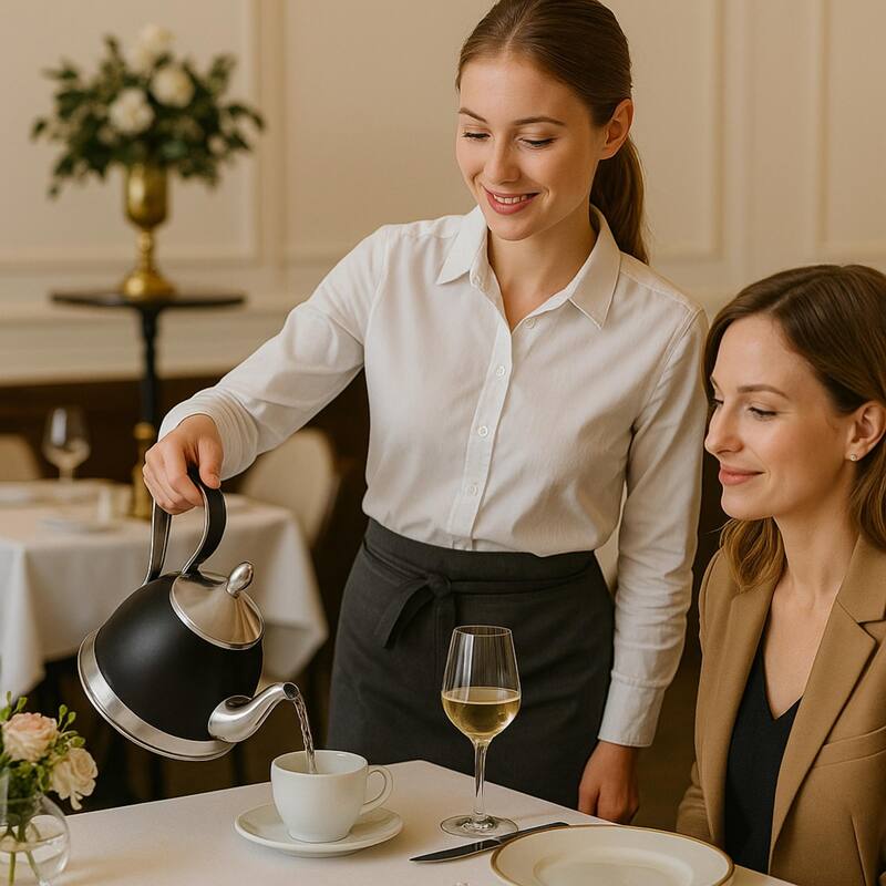 Creative Home Alexa 3.0 Quart Stainless Steel Whistling Tea Kettle with Aluminum Capsulated Bottom, Aqua Color