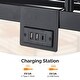 preview thumbnail 6 of 6, Black Twin Bunk Bed with Drawers Outlet Light Strip Iron Bed USA