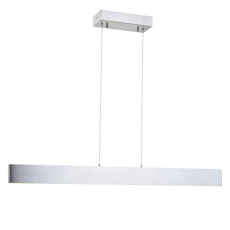 Julian 40" Dimmable Adjustable Integrated LED Metal Linear Pendant, by JONATHAN Y