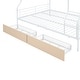 preview thumbnail 48 of 71, Full XL Over Queen Metal Frame Bunk Bed with Ladder and Guardrails