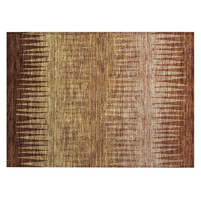 Machine Washable Indoor/ Outdoor Chantille Ombre Contemporary Rug