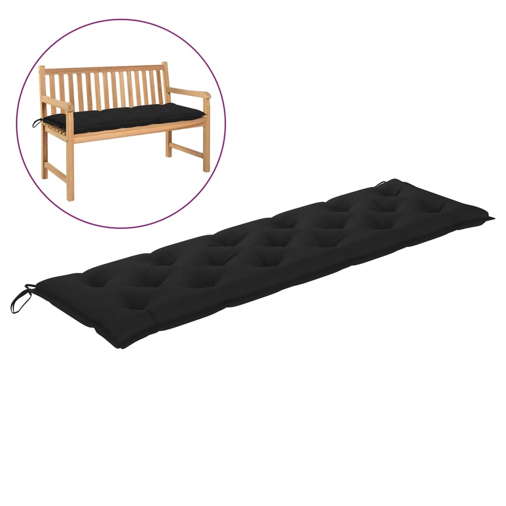 vidaXL Garden Bench Cushion Black 70.9