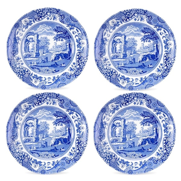 Spode Blue Italian Plates Set of 4