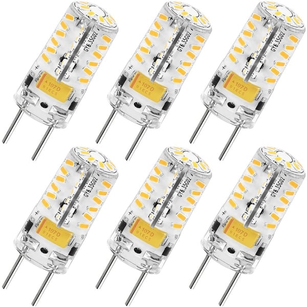 Lederen semafor Udpakning Luxrite GY6.35 LED Bulb, 12V AC/DC, 35W Equivalent, 2700K Warm White, 180  Lumens, Silicone Shatterproof (6 Pack) - On Sale - Overstock - 28958650