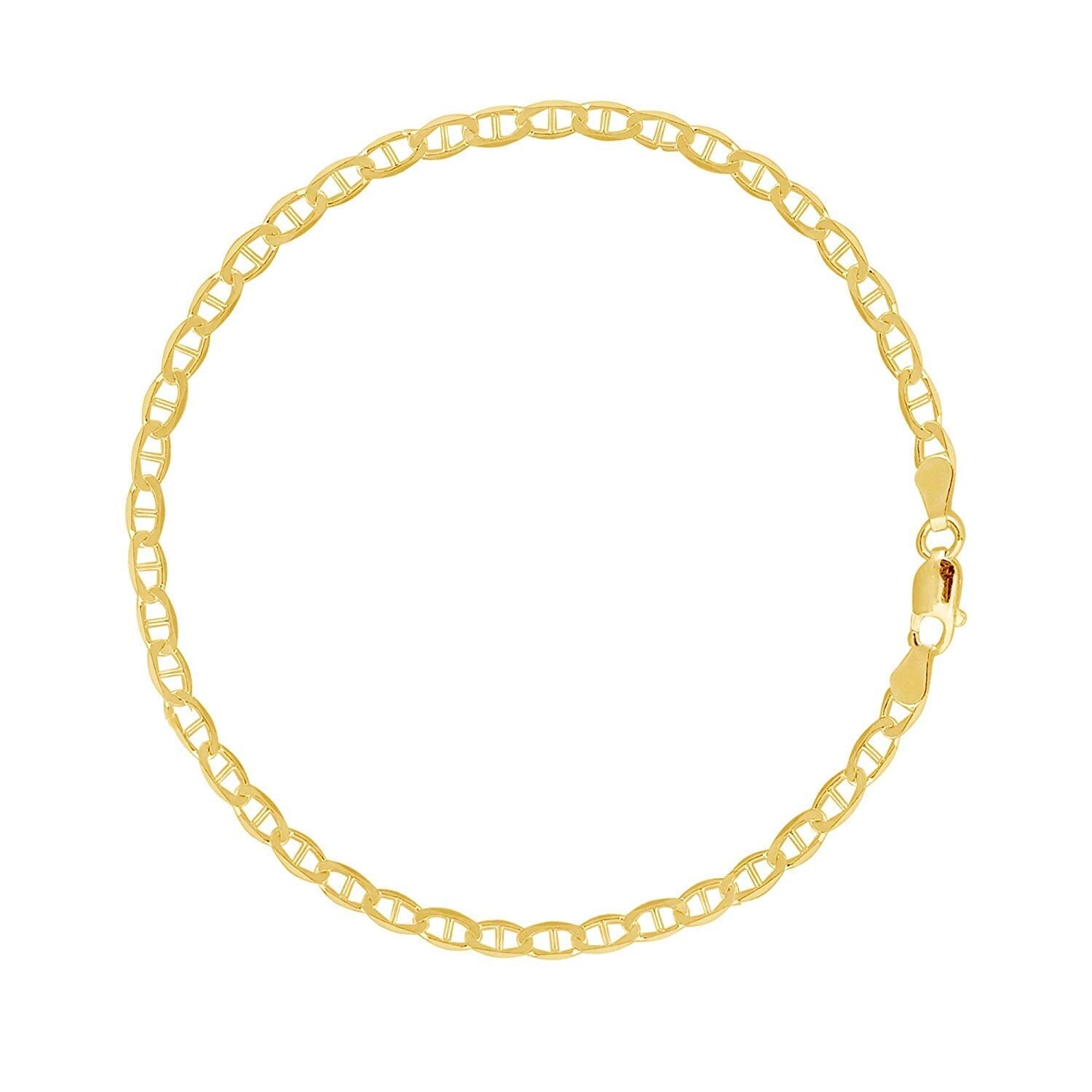 Two Tone Popcorn Rope Chain Anklet 9 