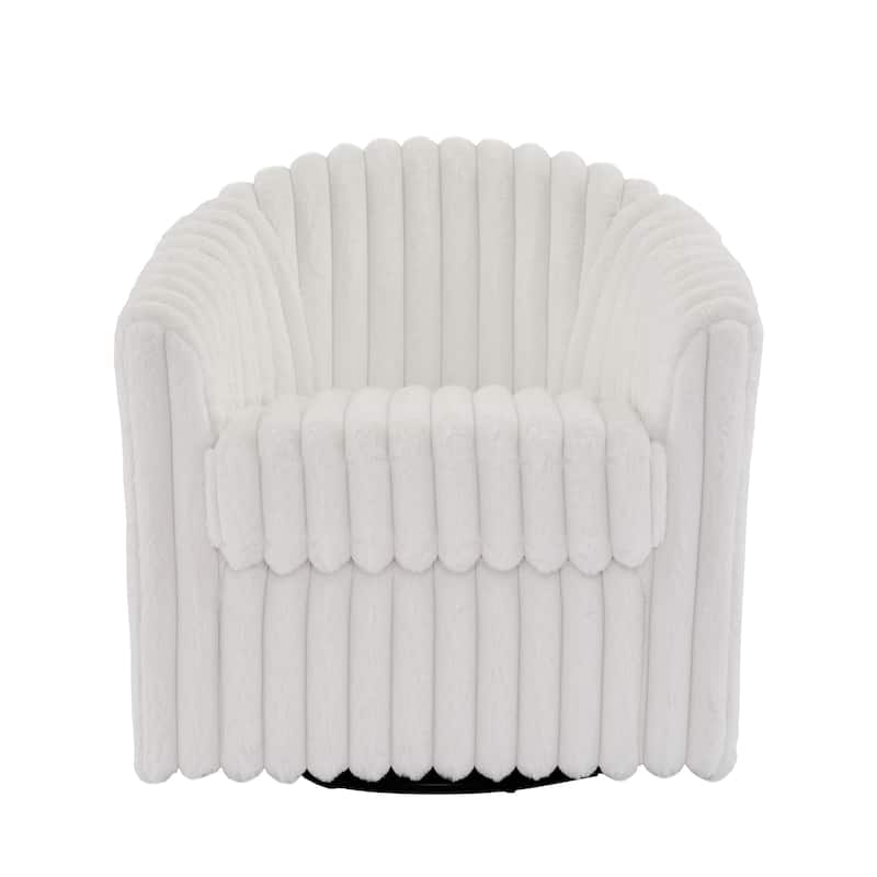 Single Sofa Armchair Swivel Barrel Chair (Set of 2)