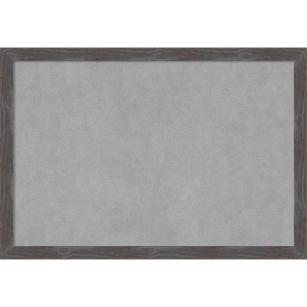 Amanti Art Woodridge Rustic Grey Framed Magnetic Board