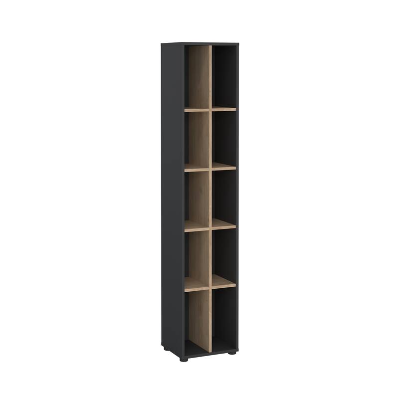 Carson Carrington Sign Narrow 10-shelf Bookcase