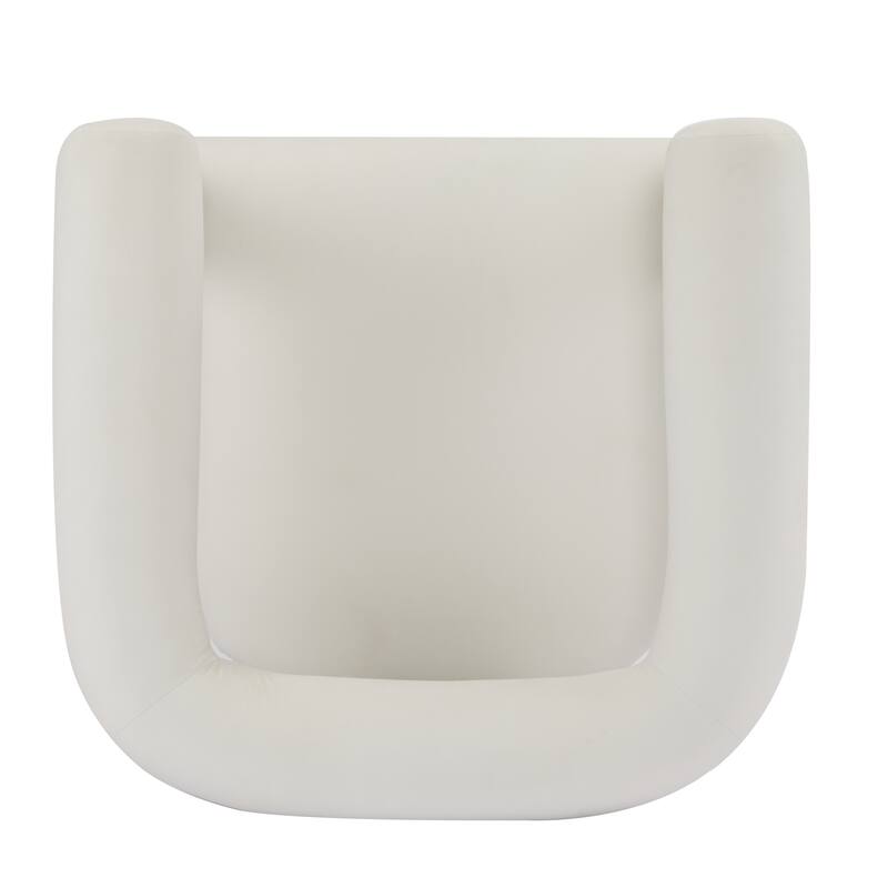 Accent Chair with Upholstered Leisure Chair with Open Armrest, Armchair