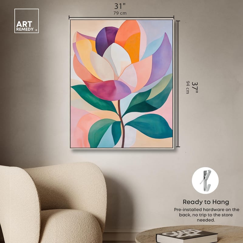 Magnolia in Color II Canvas by Art Remedy