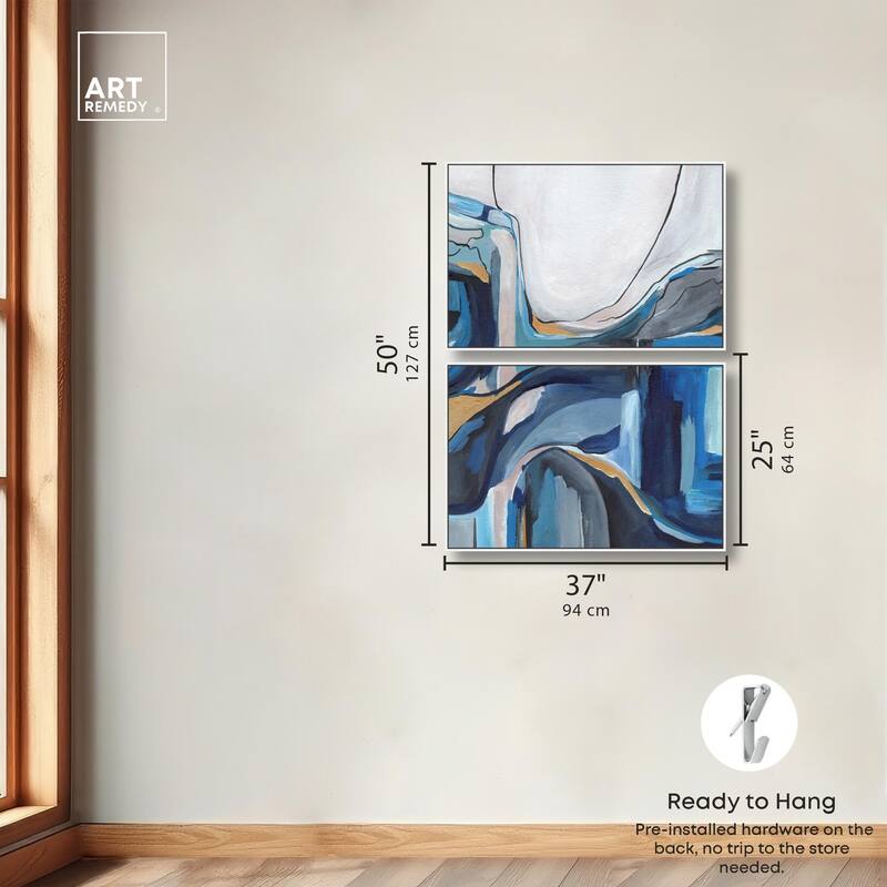 Mixture of Feelings Canvas Set of 2 by Art Remedy