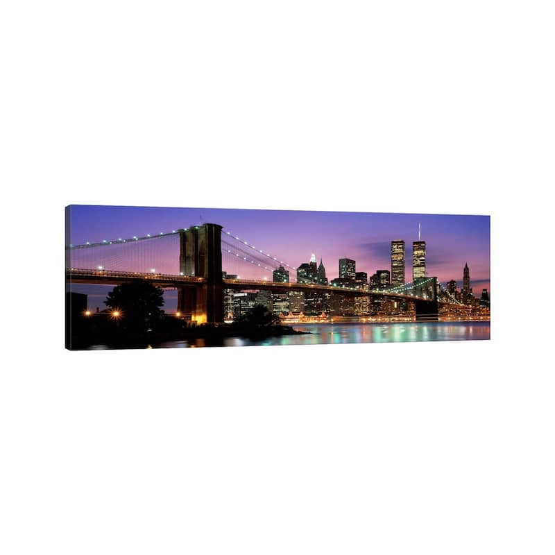 iCanvas "Brooklyn Bridge New York NY USA" by Panoramic Images Canvas Print