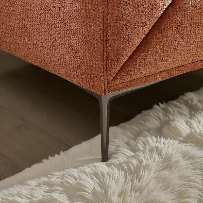 82.6" Modern Curved Boucle Sofa, Thick Cushions & Solid Wood Frame, Cozy Living Room Couch for Reading & Movie Nights