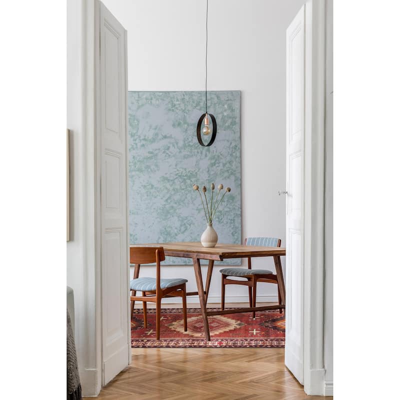 ECARPETGALLERY Hand-knotted Konya Anatolian Dark Red Wool Rug - 3'7 x 11'11