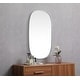 preview thumbnail 3 of 9, Elegant Lighting MR2B3048 Brynn 30" W x 48" H Oval Framed Bathroom