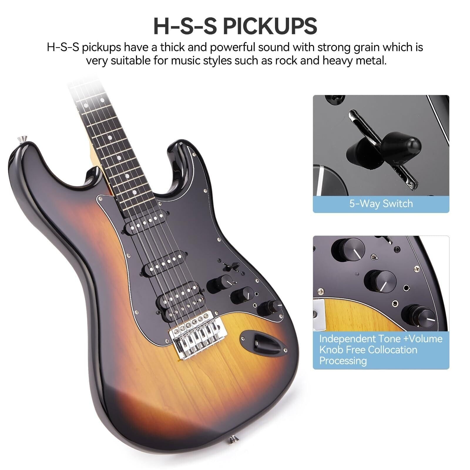 ギター 's effects TSVC Electric Guitar With Effects System, 39 Inch Guitar Kit - Bed Bath