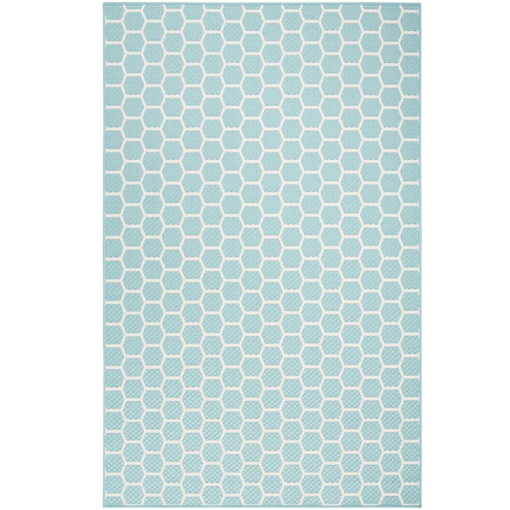 Nourison Reversible Indoor Outdoor Indoor/Outdoor Geometric Area Rug