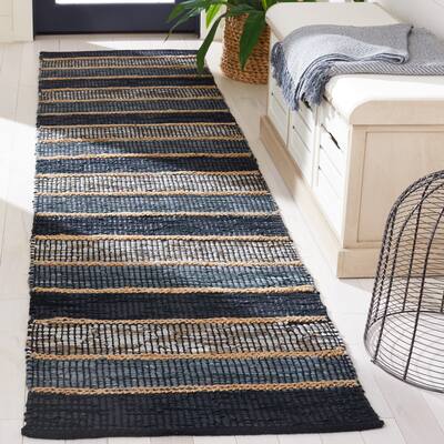 SAFAVIEH Handmade Vintage Leather Lisete Modern & Contemporary Leather Rug