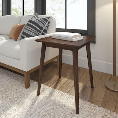 Plank and Beam Mid-Century Modern Square Side Table - 20" x 20"