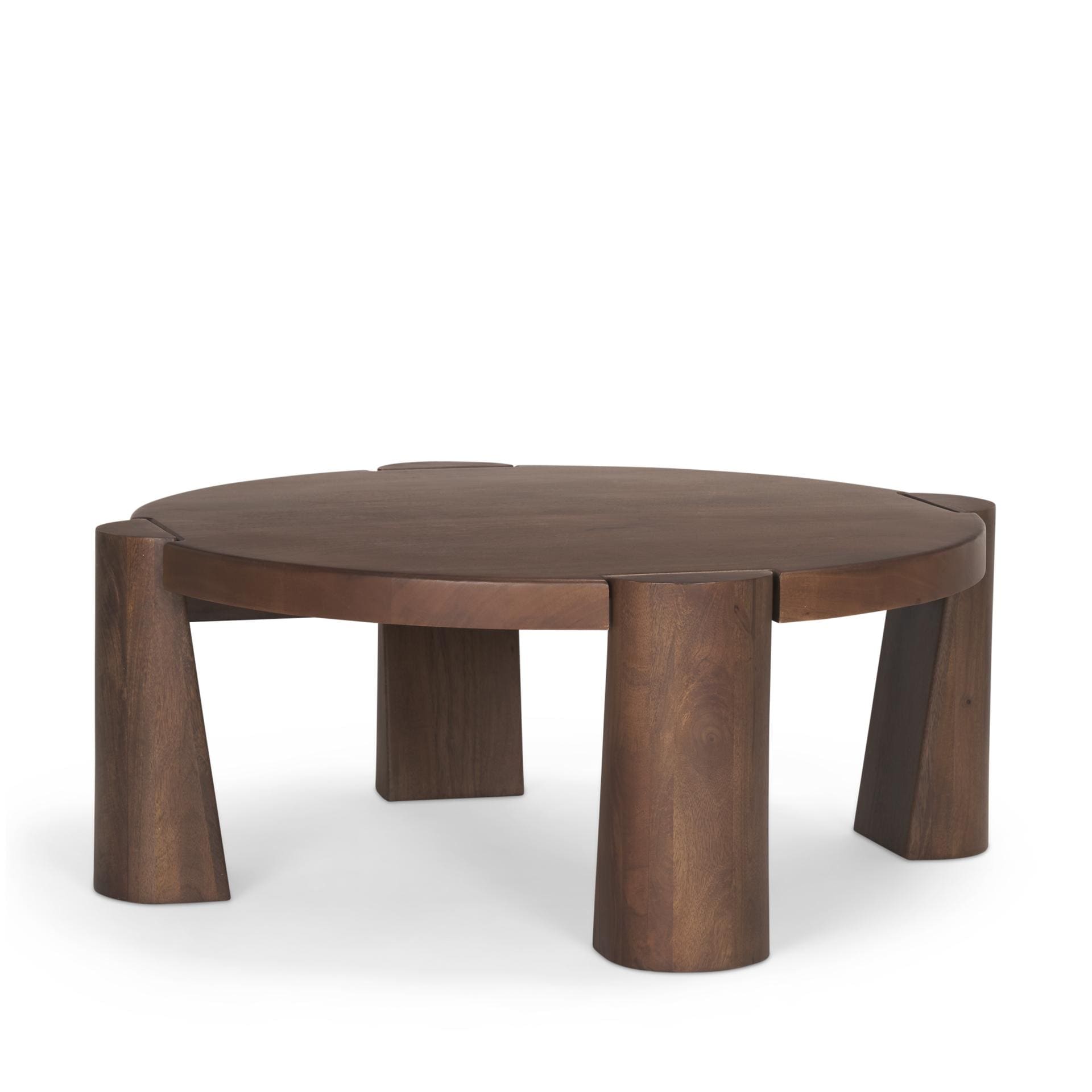 Mercana Tammar Round Wood w/ Tapered Legs Coffee Table - 39.5L x 39.5W x 15.0H