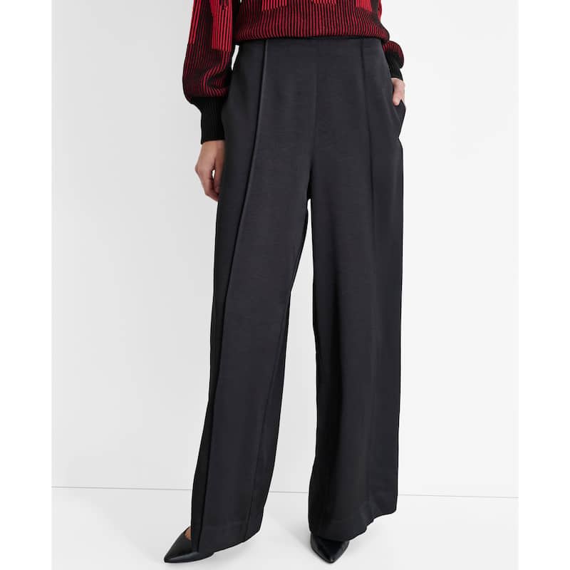 DKNY Wide Leg Pintuck Trousers