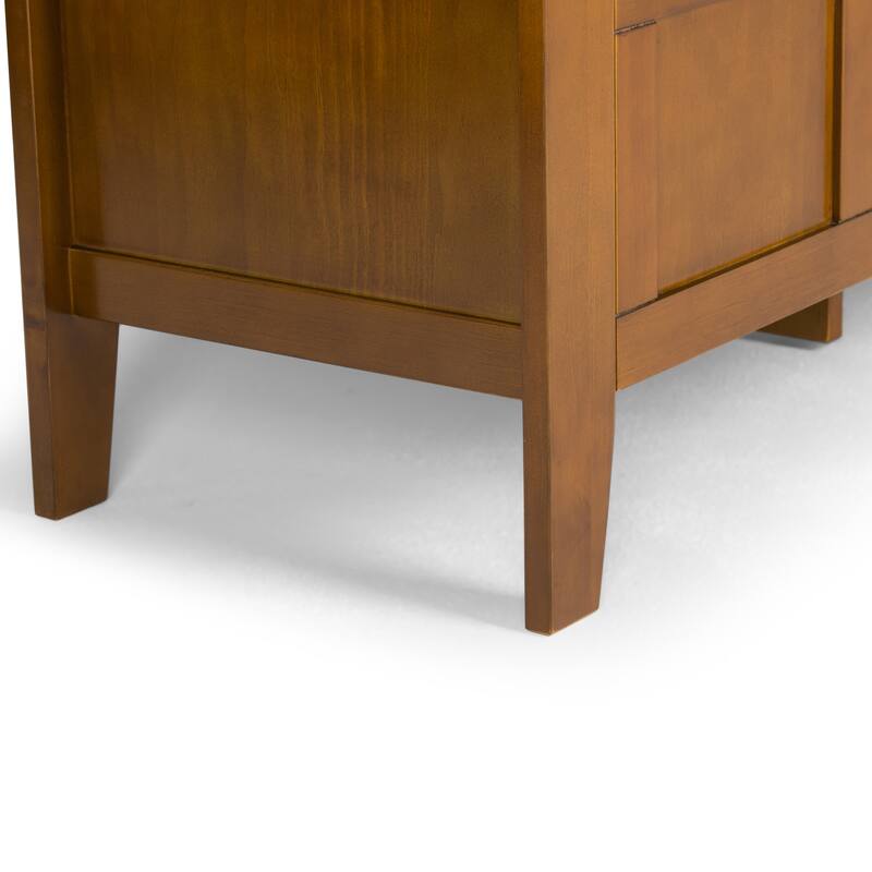 WYNDENHALL Chandler SOLID WOOD 48 inch Wide Contemporary Entryway Storage Bench - 48'' x 17'' x 25.2