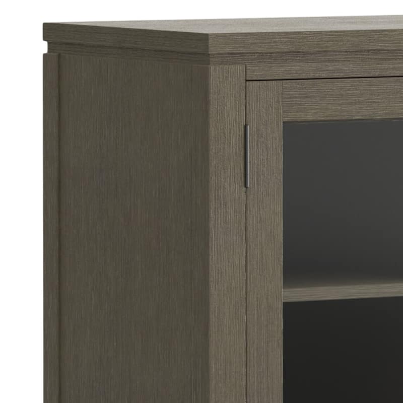 WYNDENHALL Essex SOLID WOOD 72 inch Wide Contemporary TV Media Stand For TVs up to 80 inches
