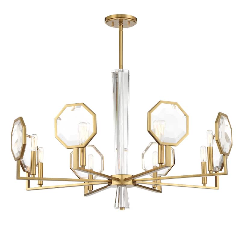Savoy House 1-2218-8 Leighton 8 Light 36" Wide Crystal Chandelier