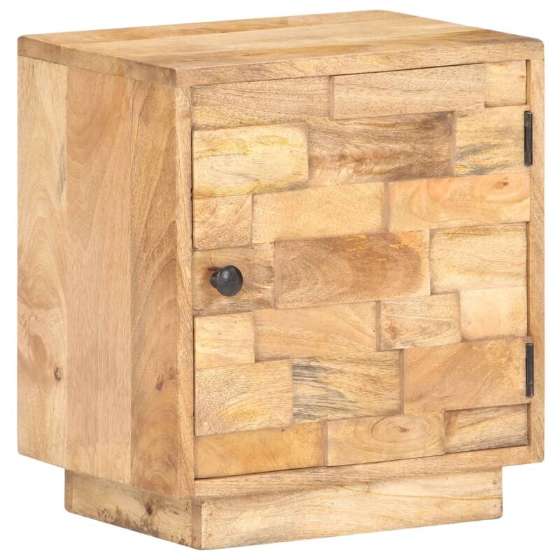 vidaXL Bedside Cabinet 15.7"x11.8"x17.7" Solid Mango Wood