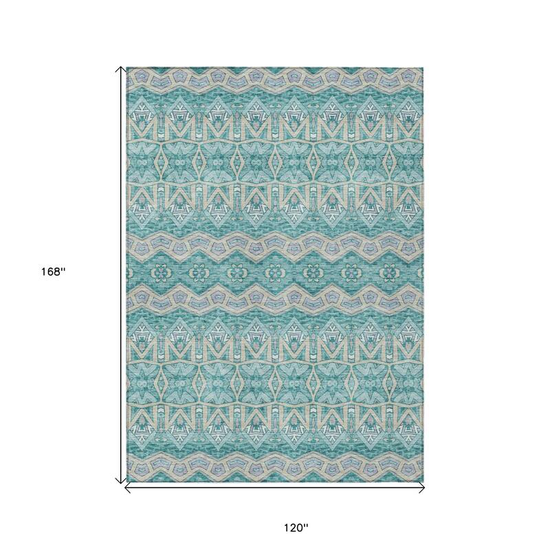 HomeRoots Moroccan Transitional Rectangle Outdoor Rug
