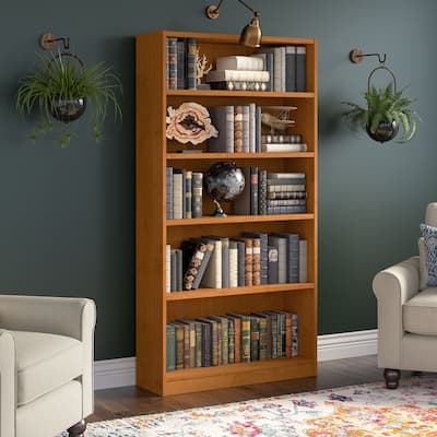 Universal Tall 5 Shelf Bookcase Storage by Bush Furniture