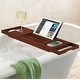 preview thumbnail 32 of 36, Bathtub Tray for Tub - Adjustable Bamboo Bath Tray for Tub - Collapsible Bathtub Caddy Bath Tub Tray Wood - Bath Accessories