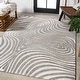 preview thumbnail 41 of 100, JONATHAN Y Nordby Abstract Groovy Striped Area Rug 10' x 13' - Gray/Ivory