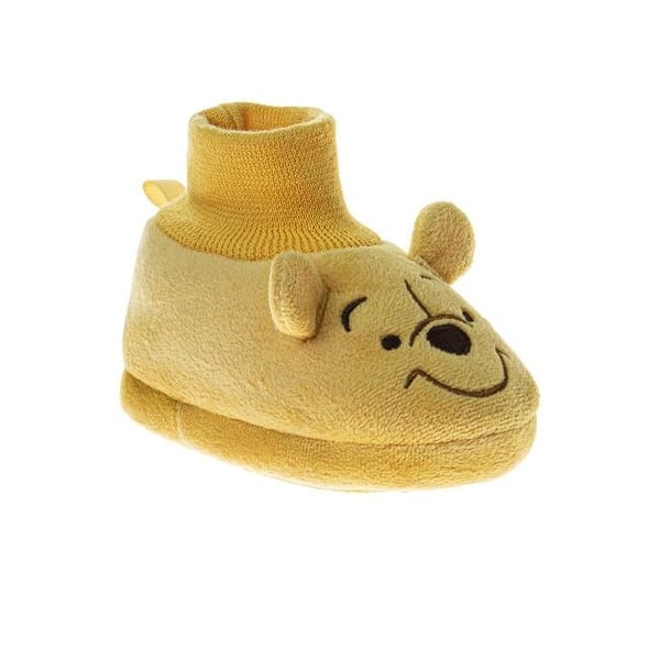 slide 2 of 5, Disney Winnie the Pooh Baby Bootie Shoe. (Infant) Yellow - 3