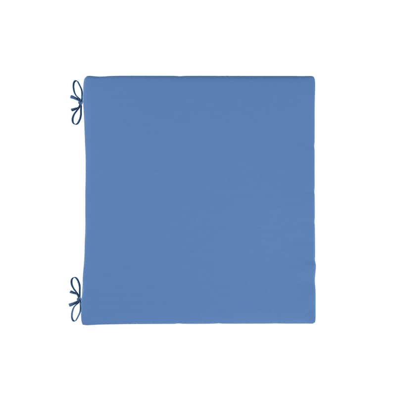 California Umbrella Outdoor Chair Pad Set of 2, 18" x 18", 2.5" Thick, Solstice Olefin Fabric