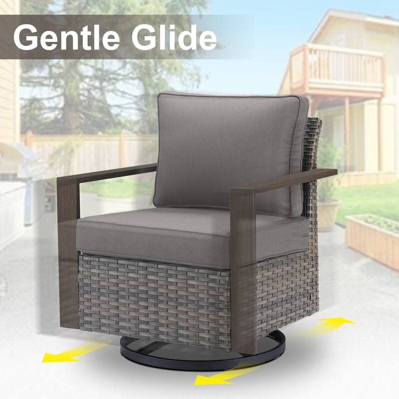 Gymojoy Outdoor Wicker Patio Furniture Sofa Set
