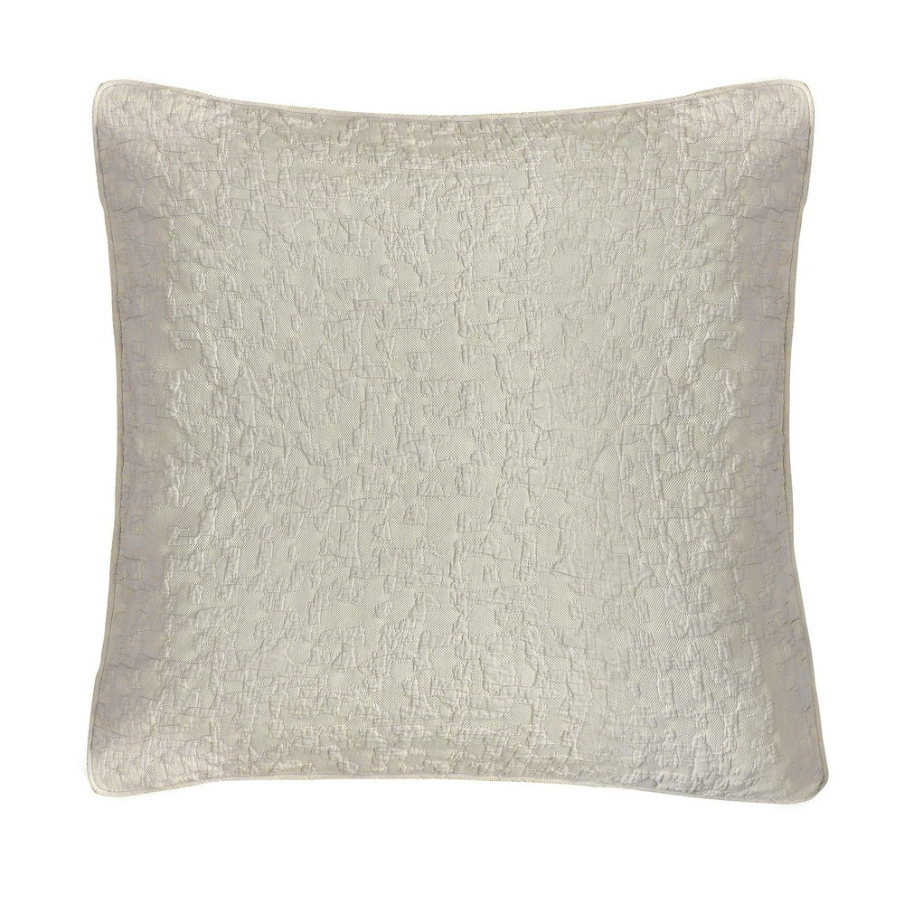 HiEnd Accents Porto Matelassé Textured 27x27 inch Euro Pillow Sham