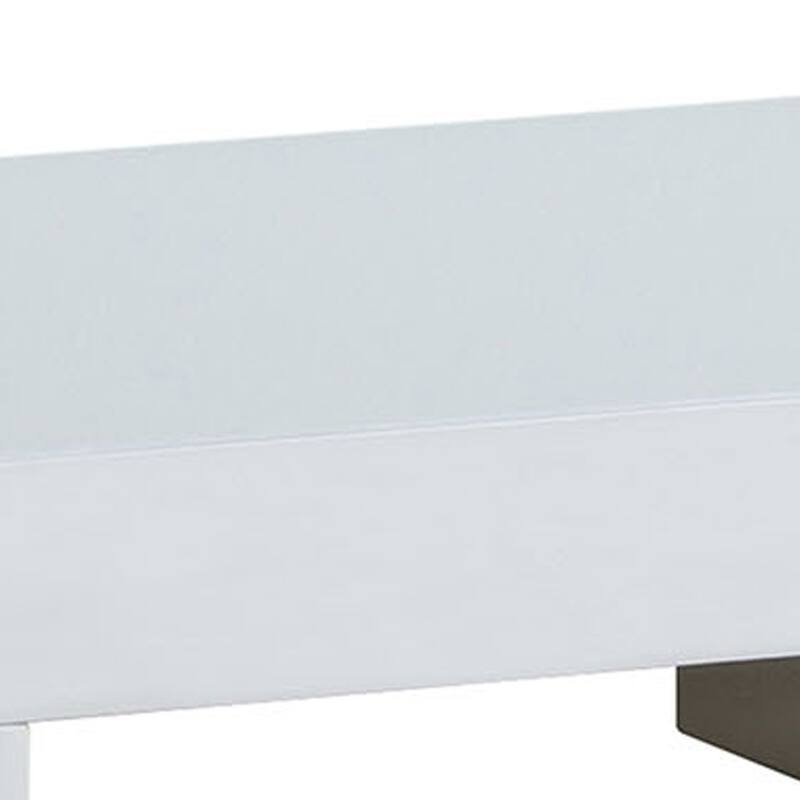 White Finish 23.25 in. W Nightstand with Sturdy Hardware and Ample Storage