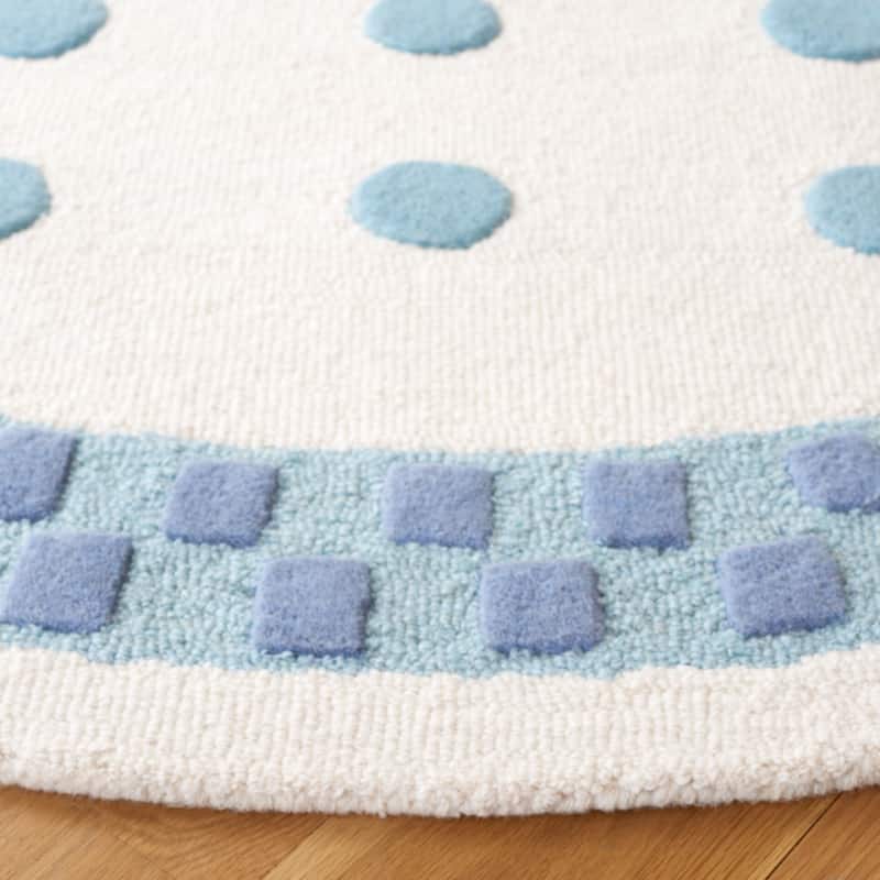 SAFAVIEH Handmade Kids Kinsey Dots Wool Rug