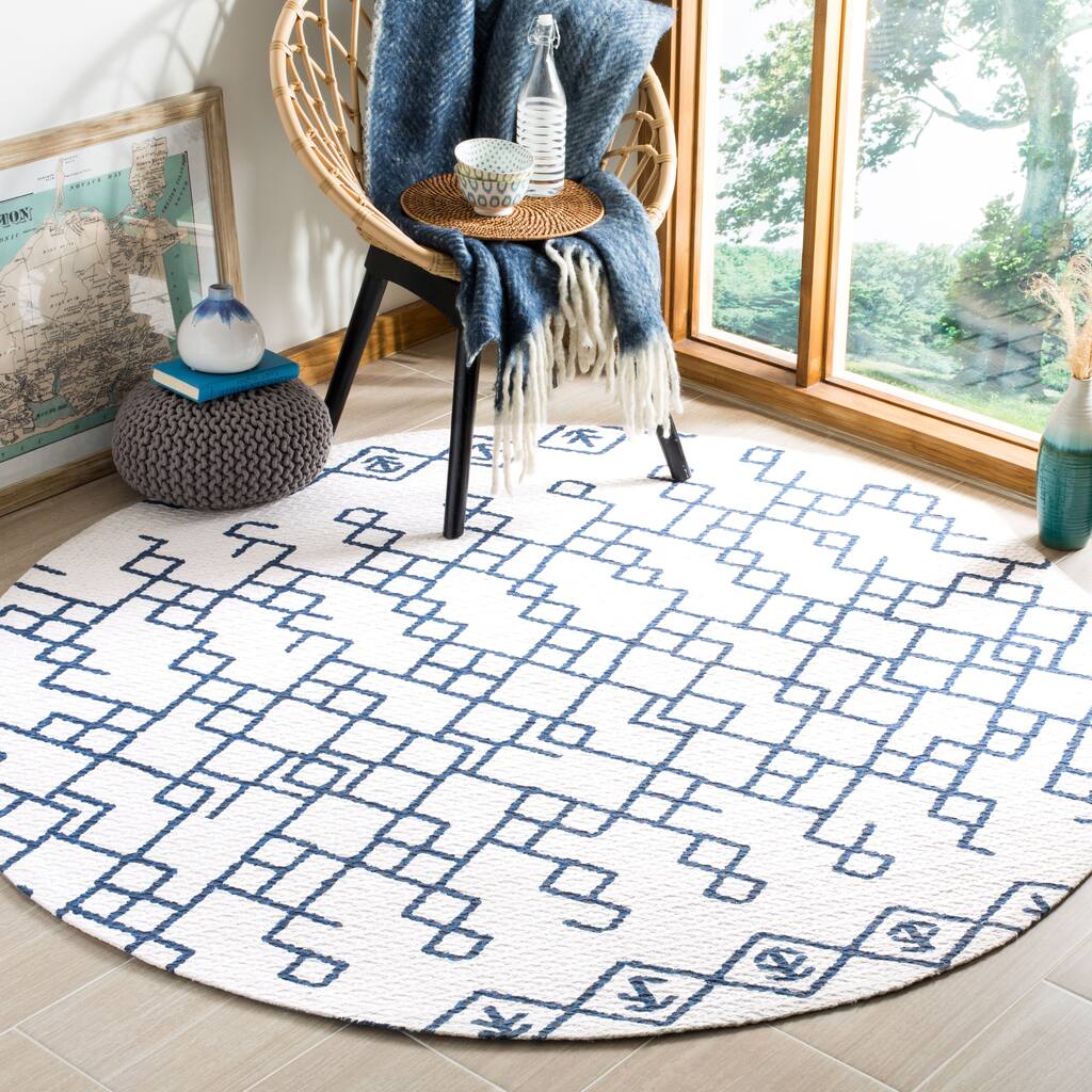 SAFAVIEH Handmade Cedar Brook Jowanka Modern Cotton Rug
