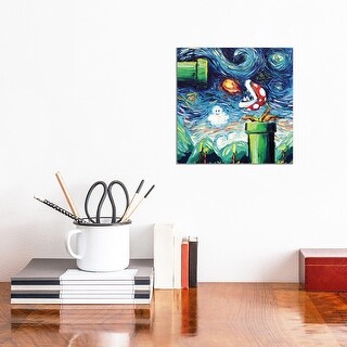 iCanvas "Van Gogh Never Leveled Up" by Aja Trier Canvas Print