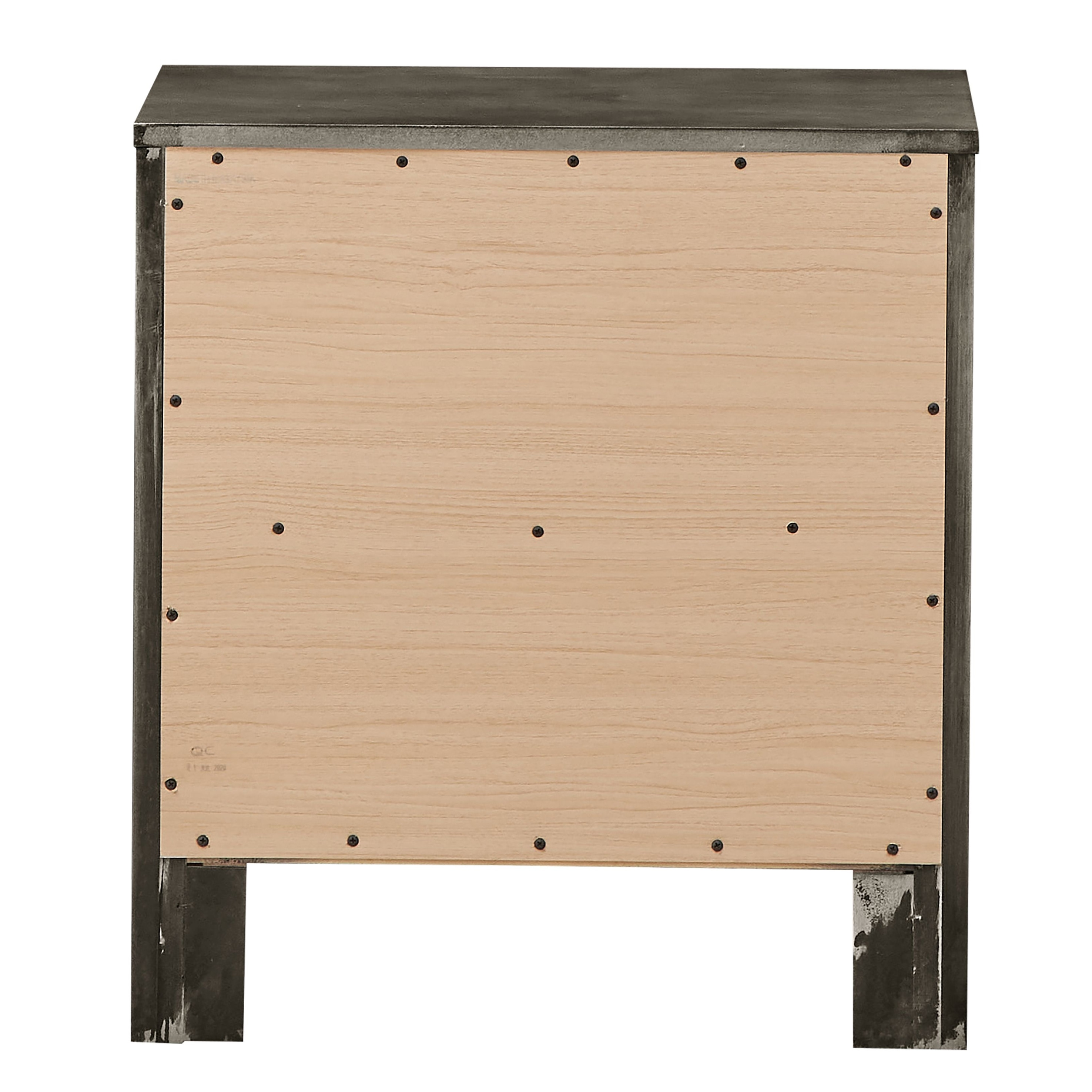 Burlington Wood Nightstand with 2 Drawers for Bedroom Storage-image