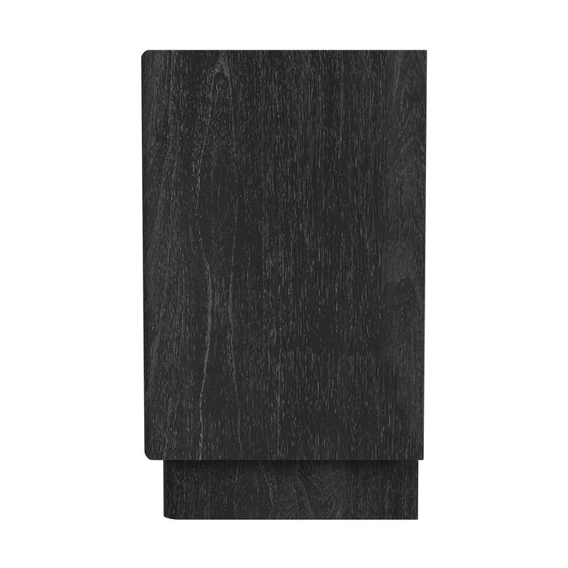 Halmstad 24 in. W Wood Panel 2 Drawer Nightstand with Soft-Closing Drawers