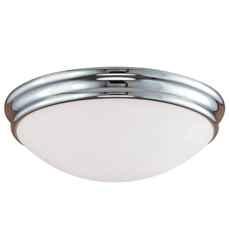 Millennium Lighting 3 Light 14" Wide Flush Mount Bowl Ceiling Fixture - Chrome