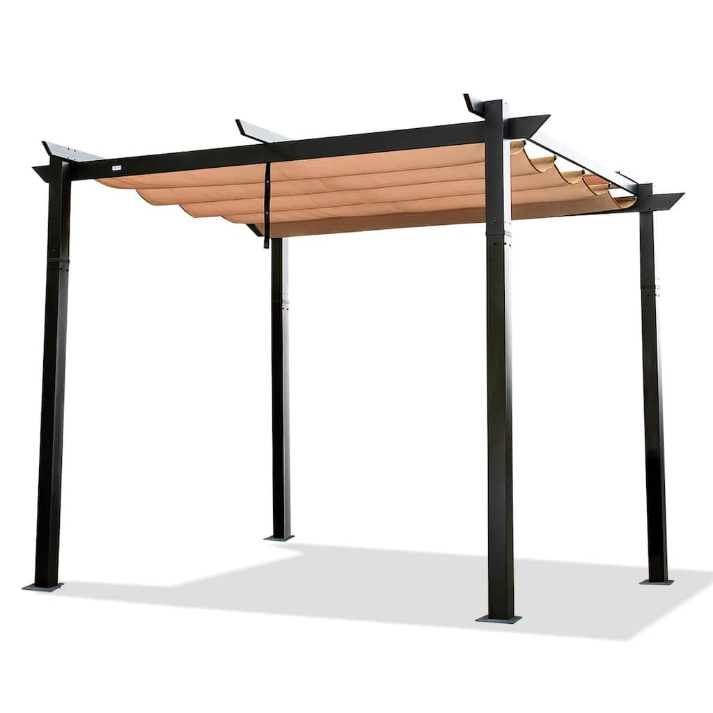 Canopy Aluminum Garden Pergola Patio Grill Gazebo for Courtyard
