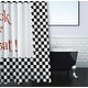 preview thumbnail 3 of 1, Halloween Trick or Treat Checks Shower Curtain
