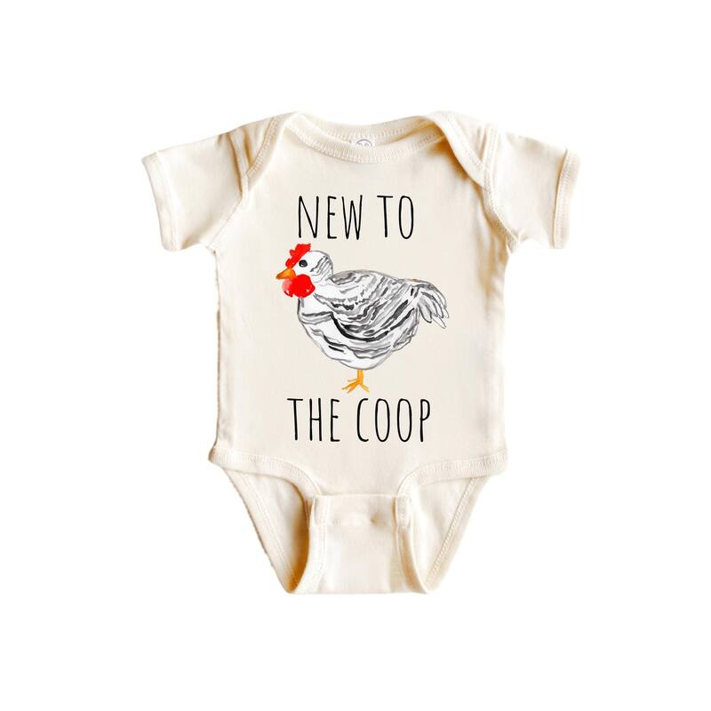Chicken Farm Barn Animal - Baby Boy Girl Clothes Infant Bodysuit Funny Cute Newborn - Pink - 0-3M