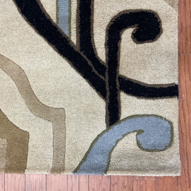 HERAT ORIENTAL Handmade 5x8 Tibetan Wool Rug - 5' x 8'