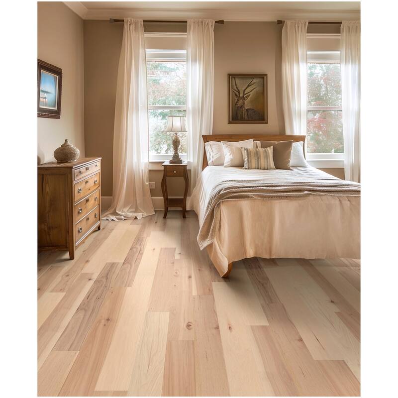 Shaw SW773 Repel 7" Wide Wire Brushed Engineered Hickory Hardwood